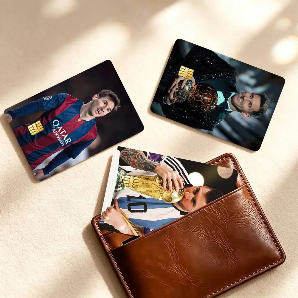 L-Lionel M-Messi Argentina Football Star   Credit Card HD Stickers Small Chip Waterproof Sticker Game Card Decal Gift