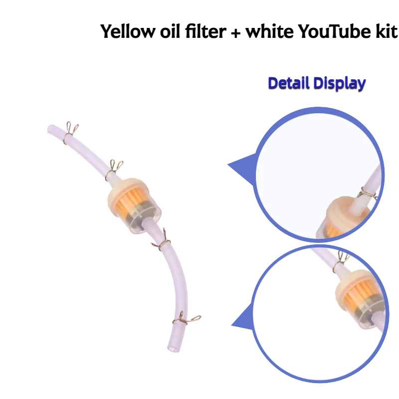 

Scooter Motorcycle Moped Scooter Dirt Bike Universal 6mm ATV Go Kart Fuel Filter Motocross Gasoline Gas Fuel Gasoline Oil Filter