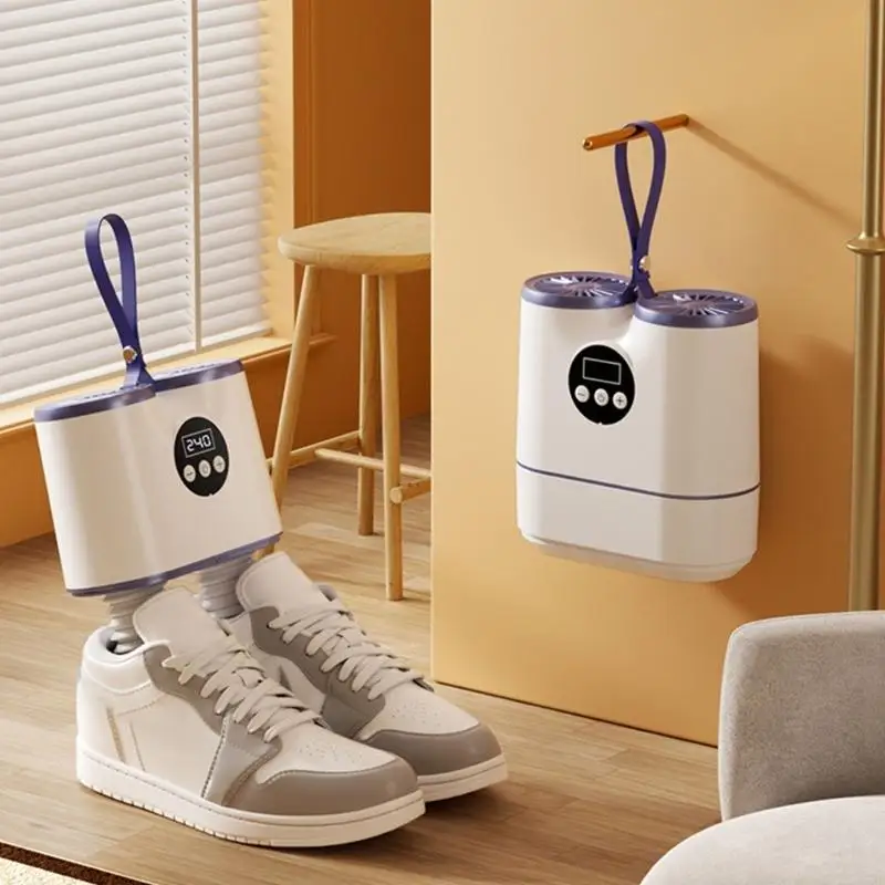 إزالة الرطوبة المحمولة مجفف التمهيد Auto Off الذكي الموقت الموقت مع حذاء رف قابل للتعديل مزيل الردية N58D