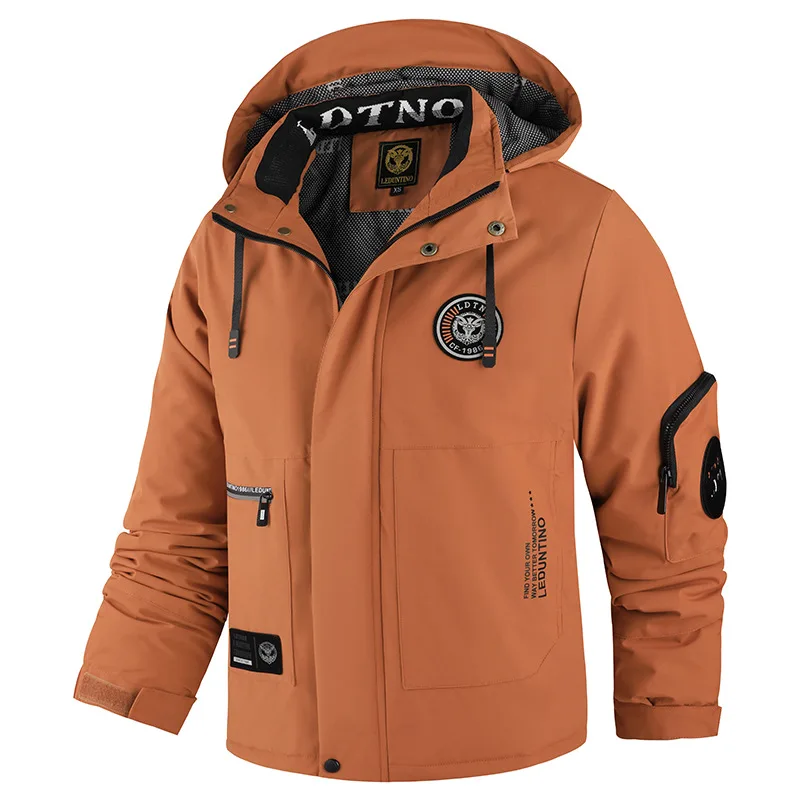 

Men's Large-Sized Hooded Cotton-Padded Jacket Thickened Warm Outdoor Clothing for Winter 2025 New Style