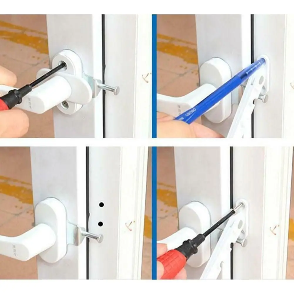 Janela Limiter Trava para Porta e Janelas, Proteção de Segurança Infantil, Casement Vento Brace Sash Lock, Rolha de posição, Home Security