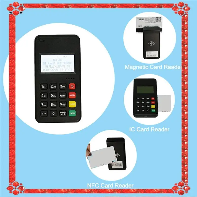 

24-часовая доставка BT Mpos Chip Card Reader с USB Type-C для MSR MSR/IC Contact/RFID Machine M6 PLUS