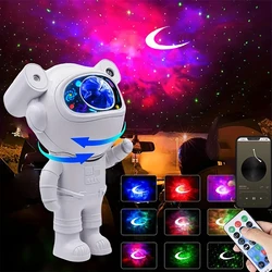 Sky Nebula Lamp for Kids Decorative Bedroom Gift Astronaut Galaxy Star Projector Sticker DIY Bluetooth music Night Light