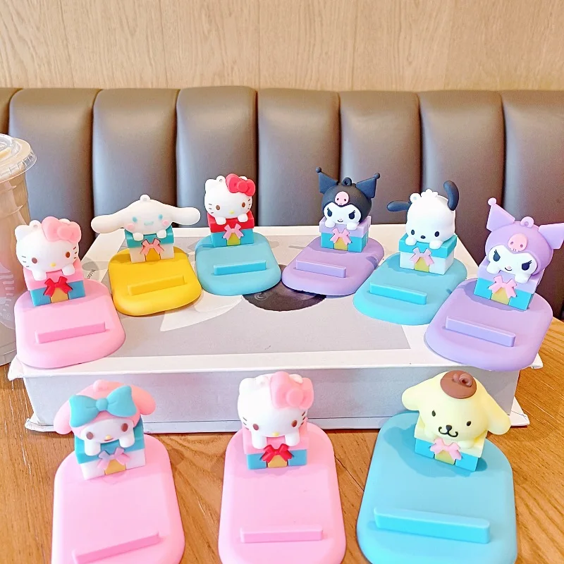 

Cute Hello Kitty Melody Lazy Desktop Phone Stand Holder Cute Gift Bracket Office Desk Cartoon Decoration