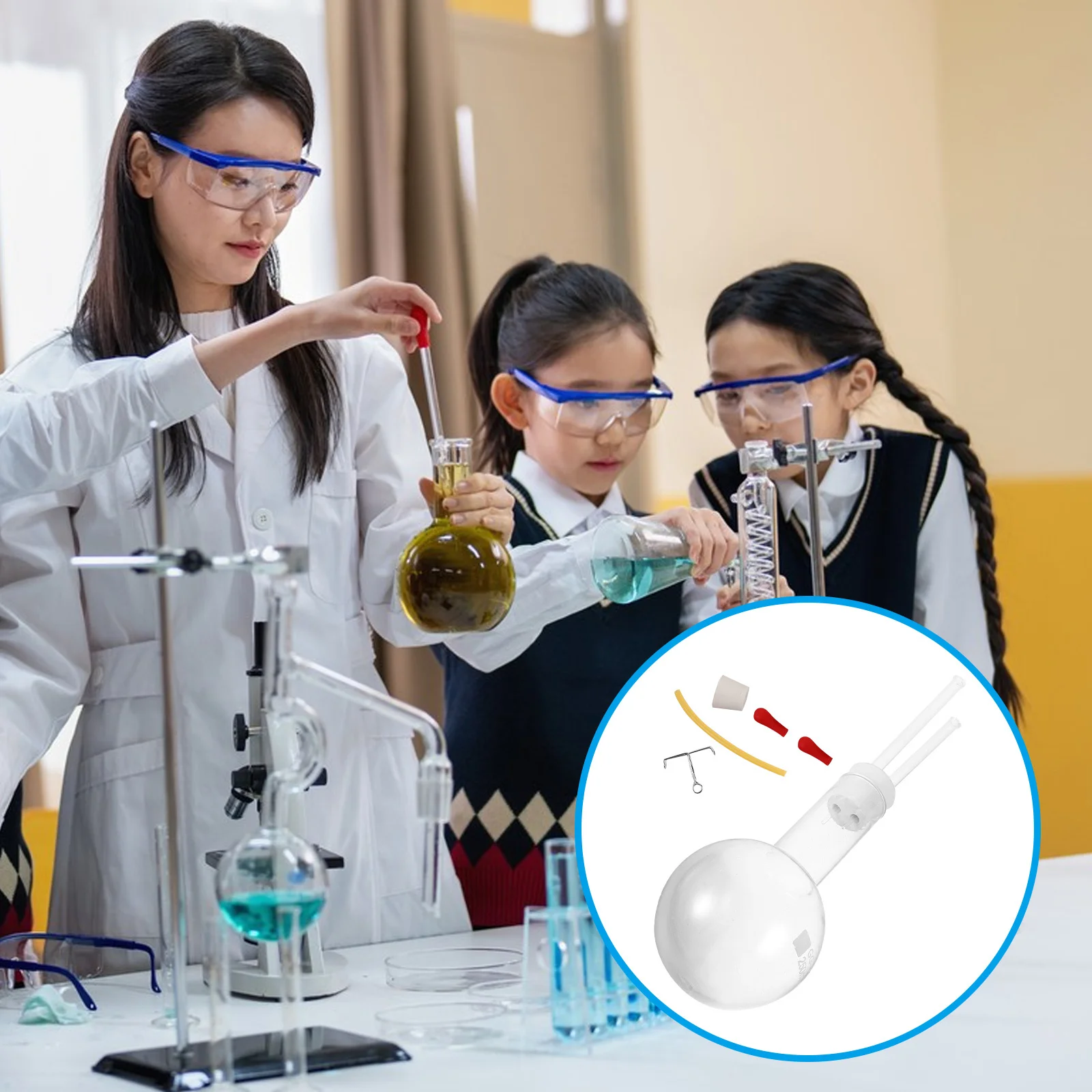 

1Set Chemistry Classroom Demonstration Kit Siphon Principle Device Gas Siphon Pump Educational Supplies Science Lab