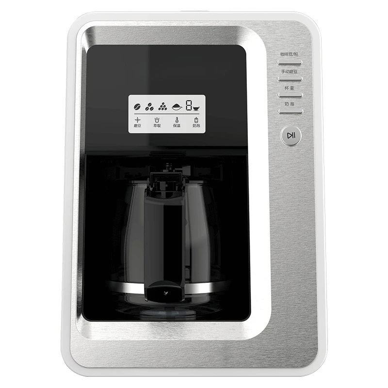 

Coffee machine household small, fully automatic office all-in-one machine hand grinding, grinding American brewed coffee pot