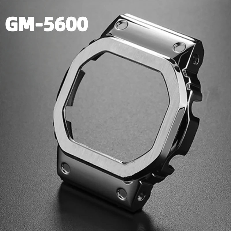 

For Casio 3229 GM5600 GM-5600 GM-5600 Mod Kit Metal Watch Case Bracelet Shell Stainless Steel Watch Strap Watchband with Tools
