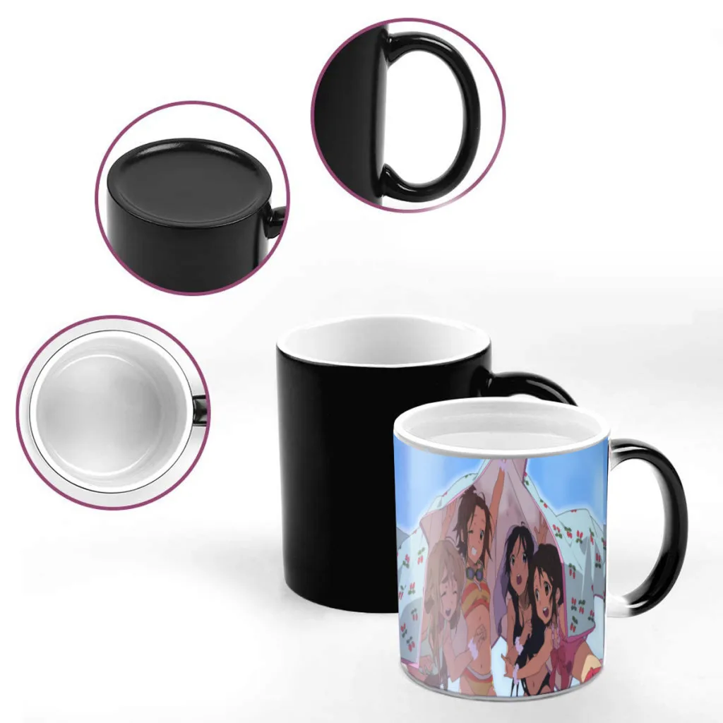 Anime-Japan-Kawaii-New-K-ON!Mug Heat sensitive color changing coffee mugs cup  milk cup mugs