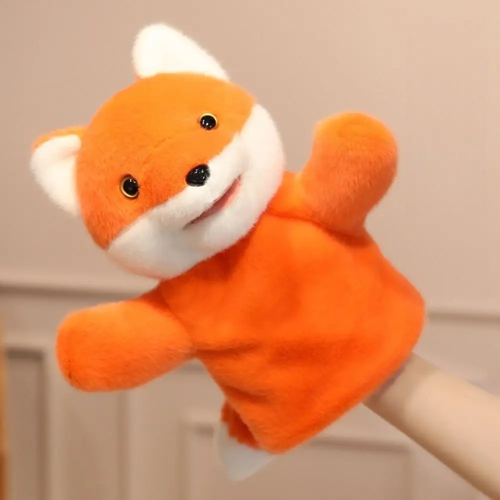 Sapo animal fantoche de mão pato boca móvel brinquedos de tubarão de pelúcia educação precoce contação de histórias mão dedo fantoche presente