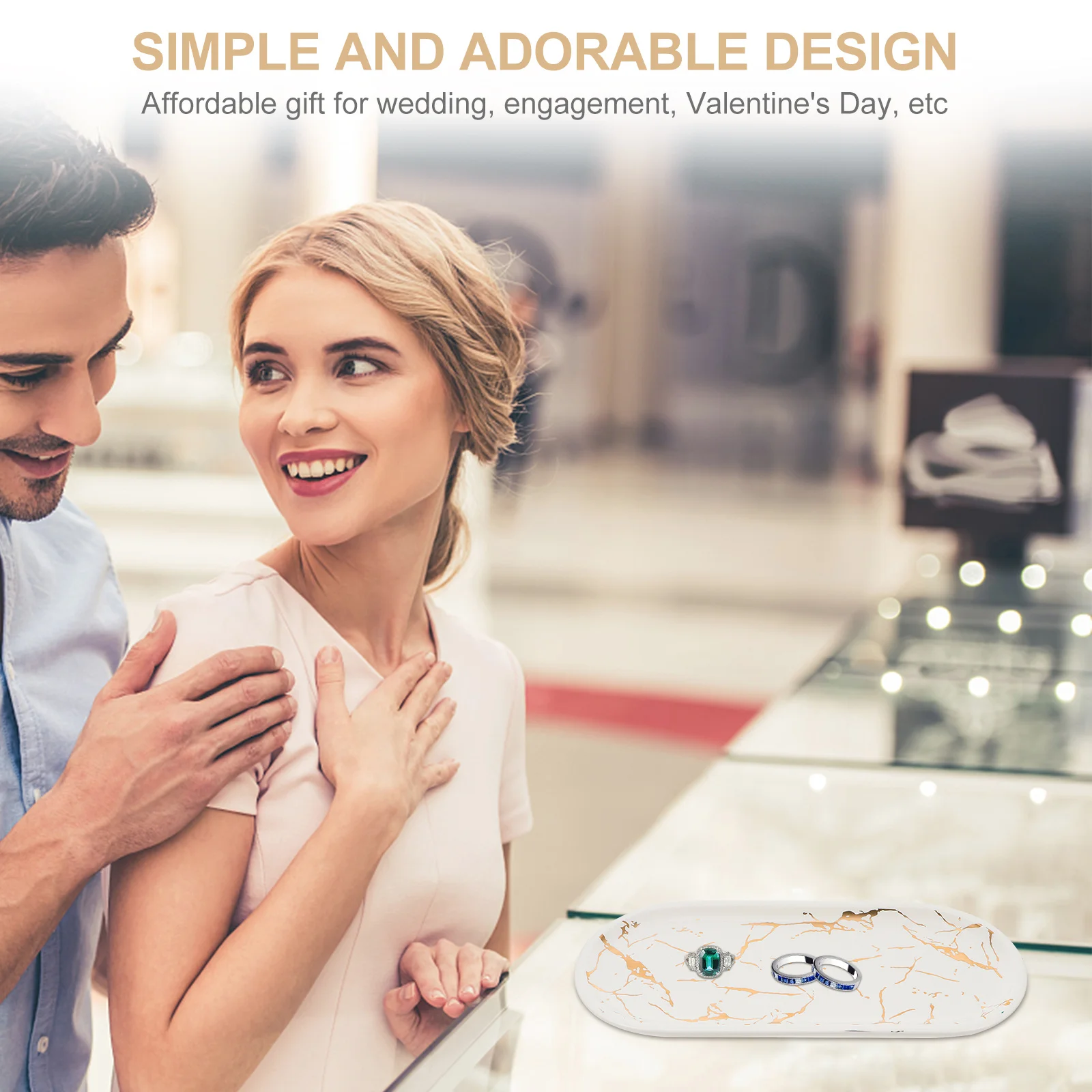 

1Pcs Marbled Ceramic Food Display Dish Elegant Matte Finish Sushi Jewelry Plate Party Home Restaurant Sushi Tray