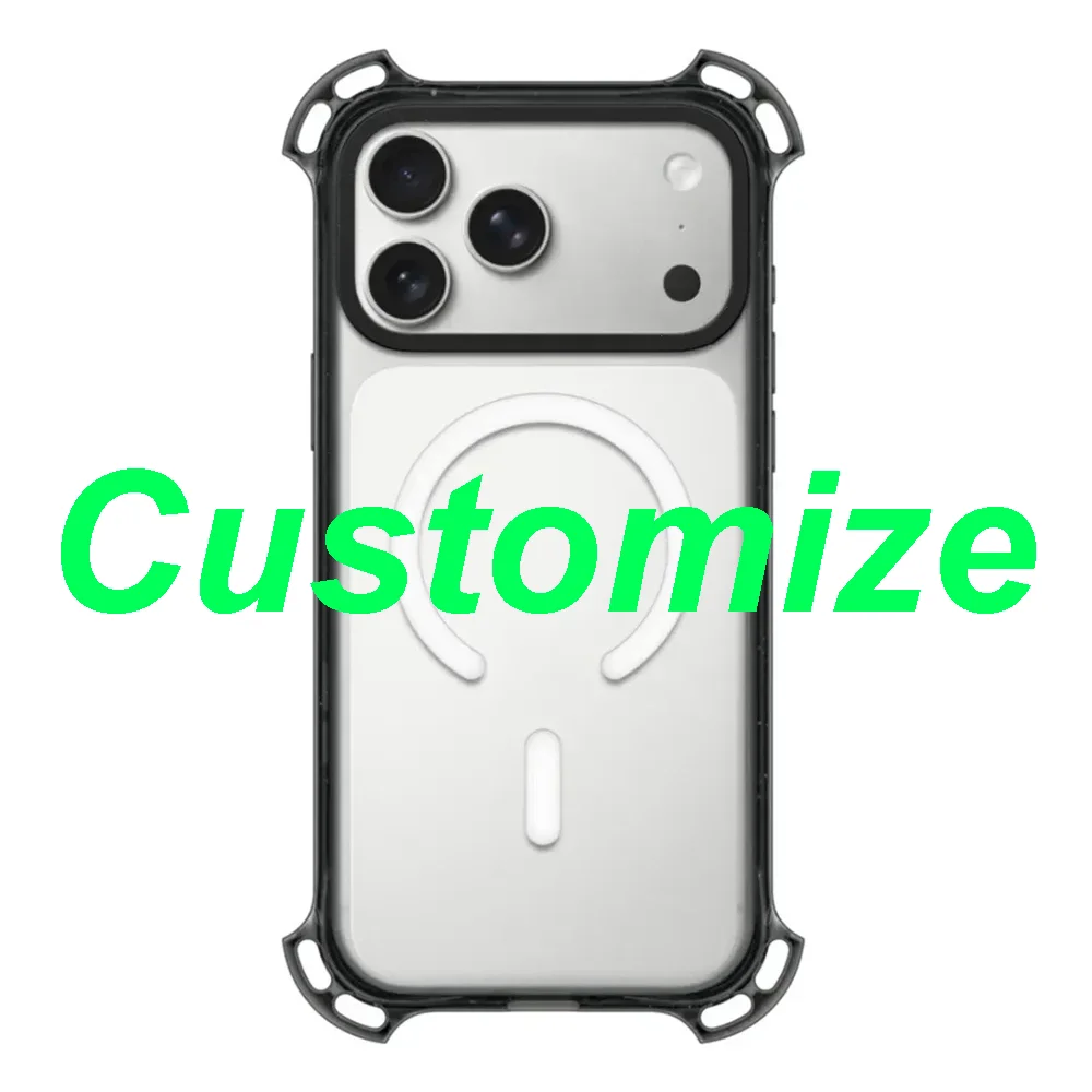 Custom 4 Corner Magnetic Protective Phone Case Cover for IPhone 13 14 15 16 17 18 Pro Max Case for IPhone 18Pro
