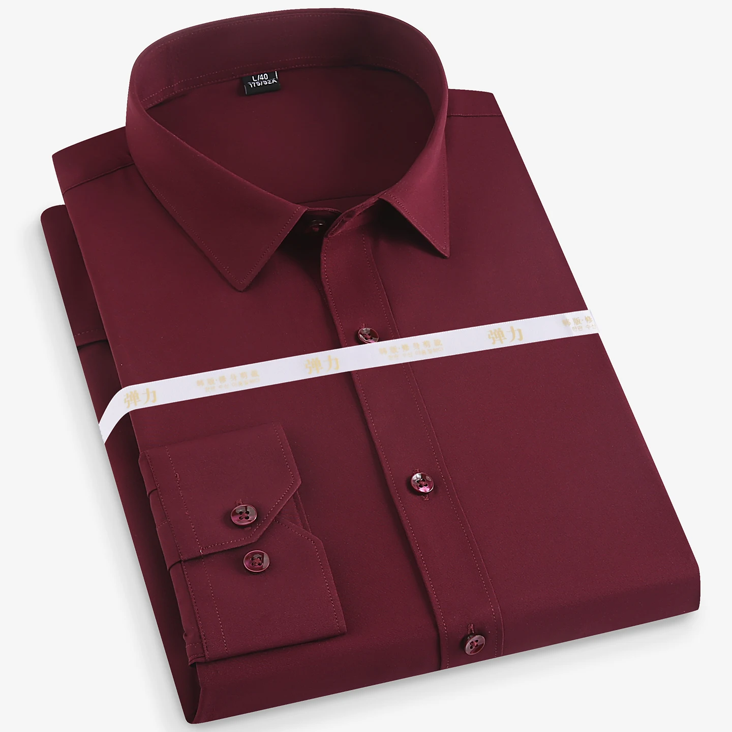 Spring/Summer New Product - 8XL Large Size Men's Long-Sleeved Shirt - Business Casual Social Wear - Iron-Free for Commuting