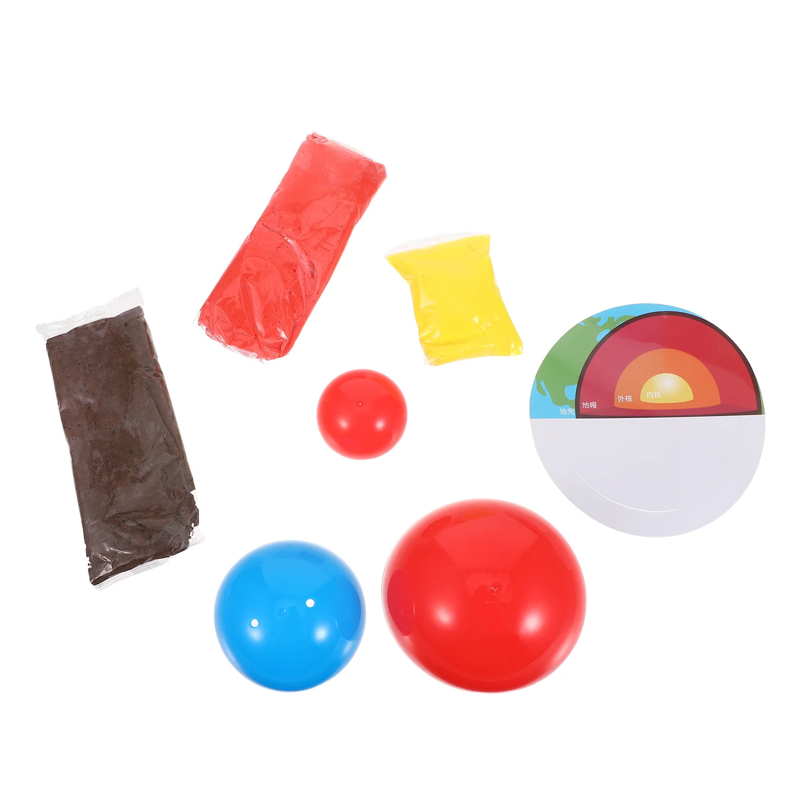 1 مجموعة طبقات الأرض عدة واقعية الأساسية عباءة قشرة هيكل لتقوم بها بنفسك الجيولوجيا التدريس المعونة للأطفال الجذعية مشروع العلوم الفصول الدراسية