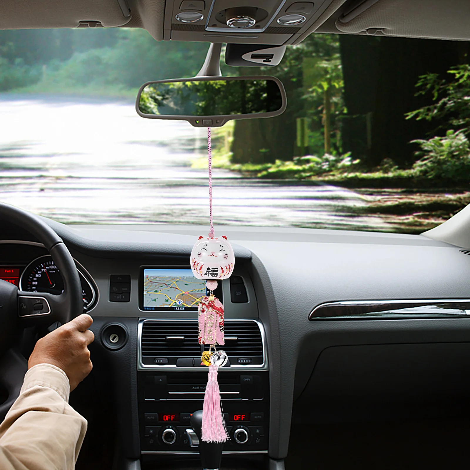 

Fortune Cat Wind Chime Creative Ceramic Craft Ornaments Suitable for Living Room Study Cafe Restaurant Balcony