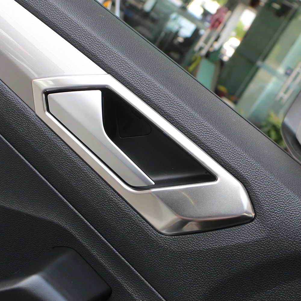 Car Door Handle Trim for Volkswagen VW T-Roc TROC 2018 - 2023 LHD Doors Handle Sticker 4Pcs/set Stainless Steel Accessories