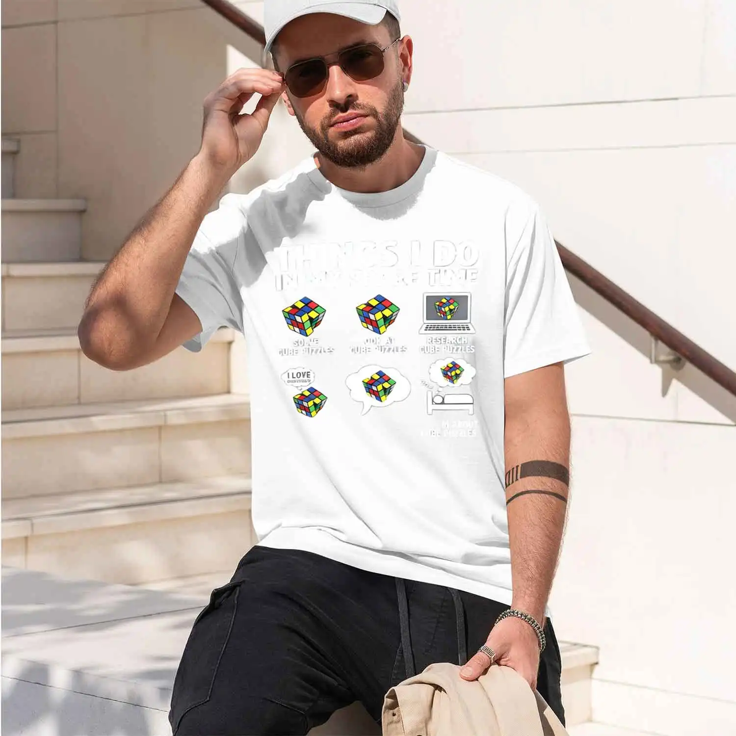 Novelty Things I in My Spare Time Speed Cubing T Shirts Graphic Exploding Rubix Rubics Summer T-shirt 2026 New Model