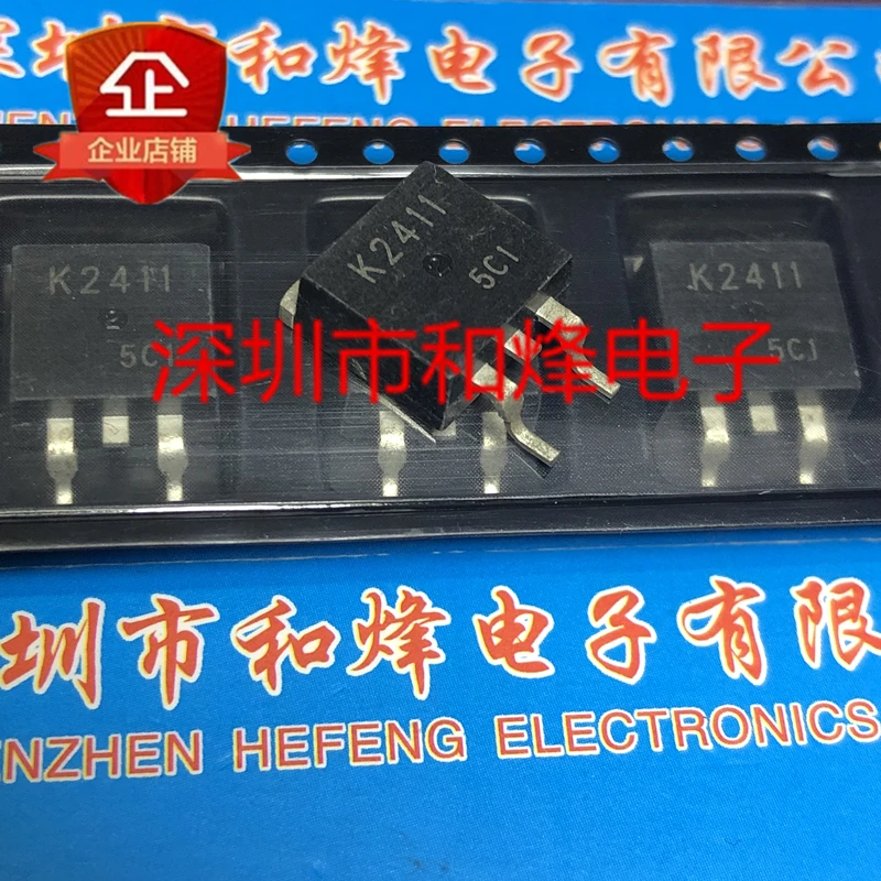 5 pces-10 pces k2411 2sk2411 to-263 60v 30a novo e original no estoque