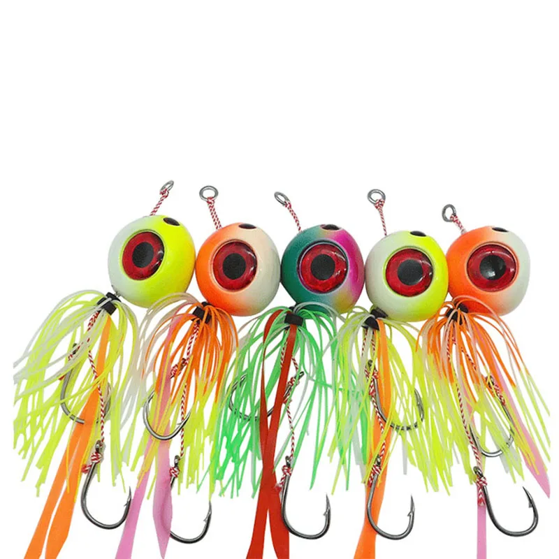 Jigging Lead Jig Bait Glow Jig Sliding Bait 60g 80g 100g 120g 150g 200g 300g Rubber Skirt Fishing Bait  Fishing  Accessories