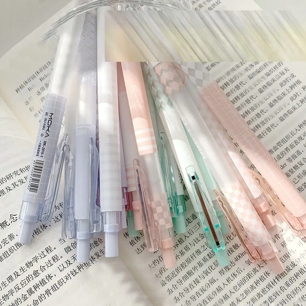 Kawaii 0.5mm Children Black Ink Office Students Stationery Check Press Gel Pen Set Writing Pen Neutral Gel Pen Ballpoint Pen