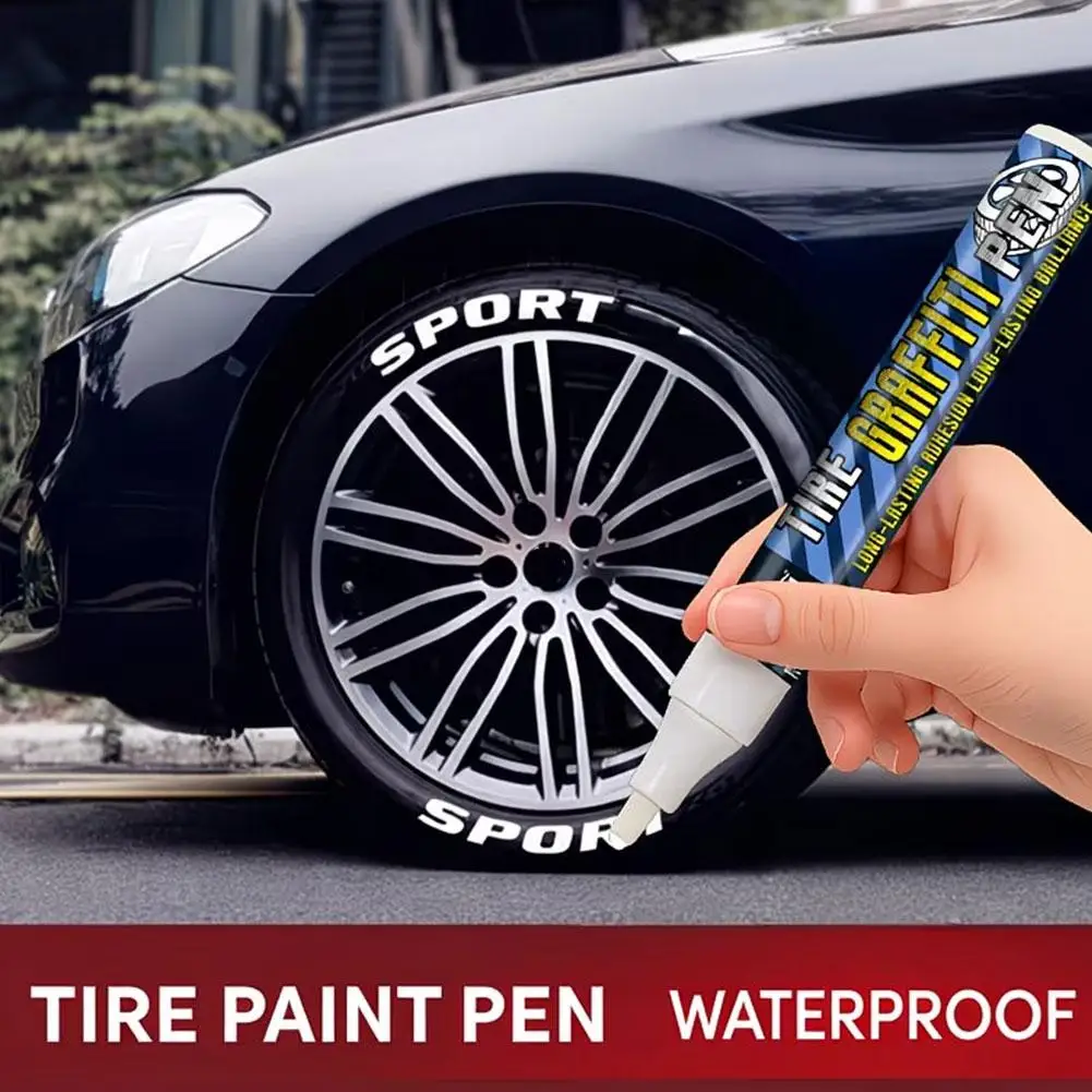 

Маркер для белой краски для шин | Водостойкий и маслостойкий | Долговечное непрозрачное покрытие для автомобильных/мотоциклетных шин