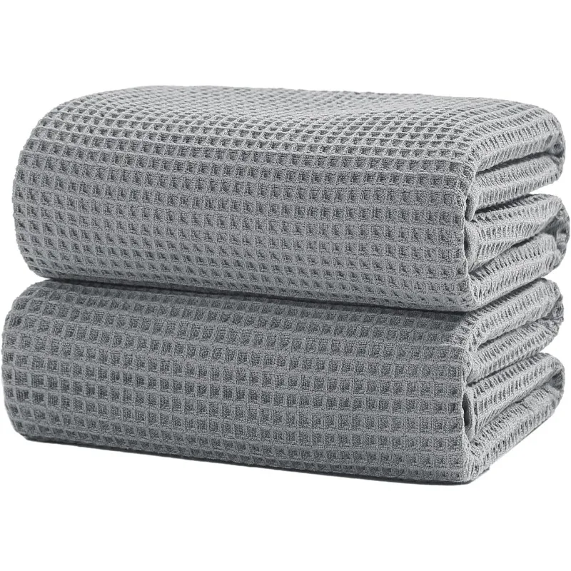 40x80 Inch Oversized Bath Sheets Towels for Adults Waffle Weave Bath Towels Extra Large Sets Highly Absorbent Quick Dry