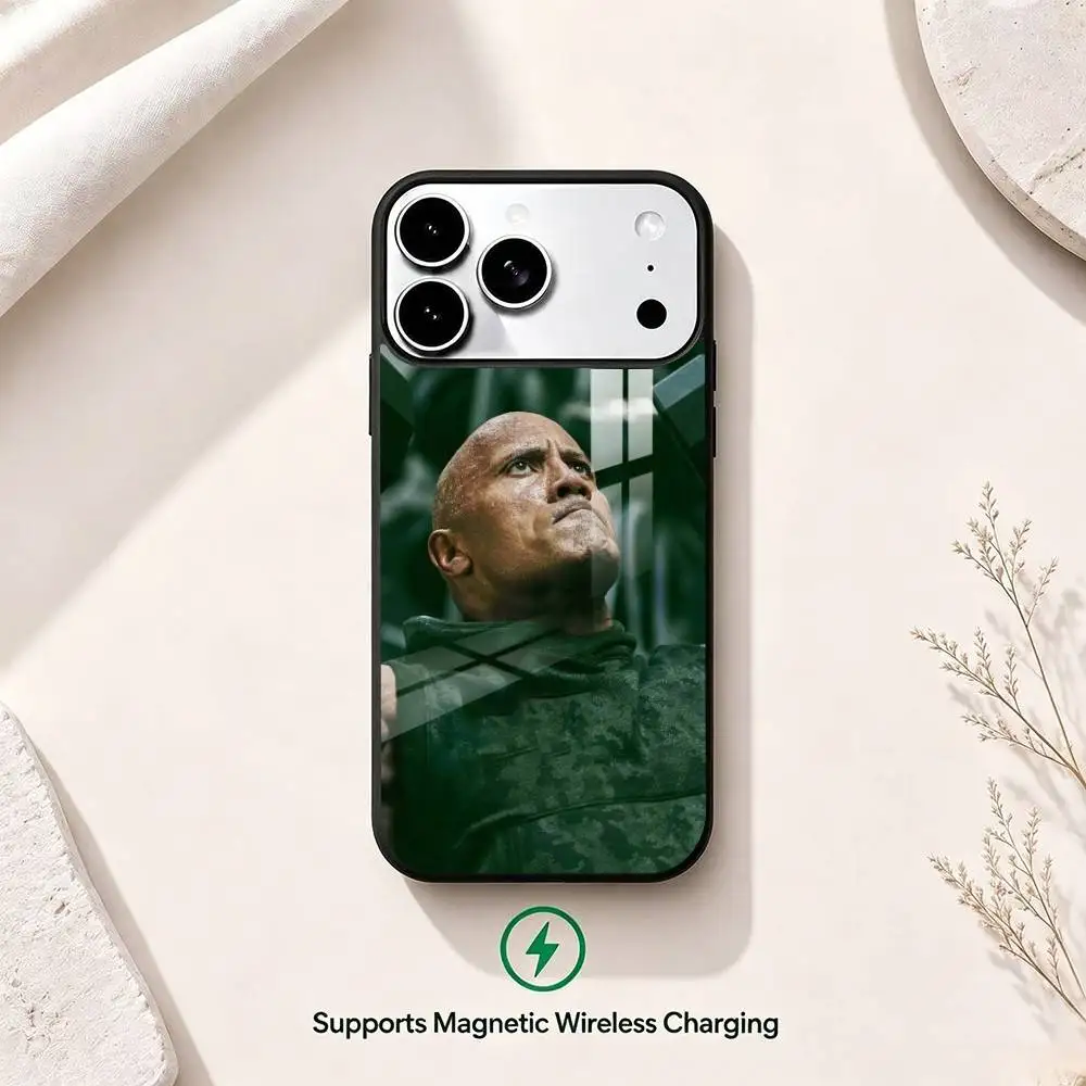 Wrestler Dwayne The Rock Johnson  Phone Case For iPhone17,16,15,14,13,12,11 Plus,Pro Supports Magnetic Wireless Charging