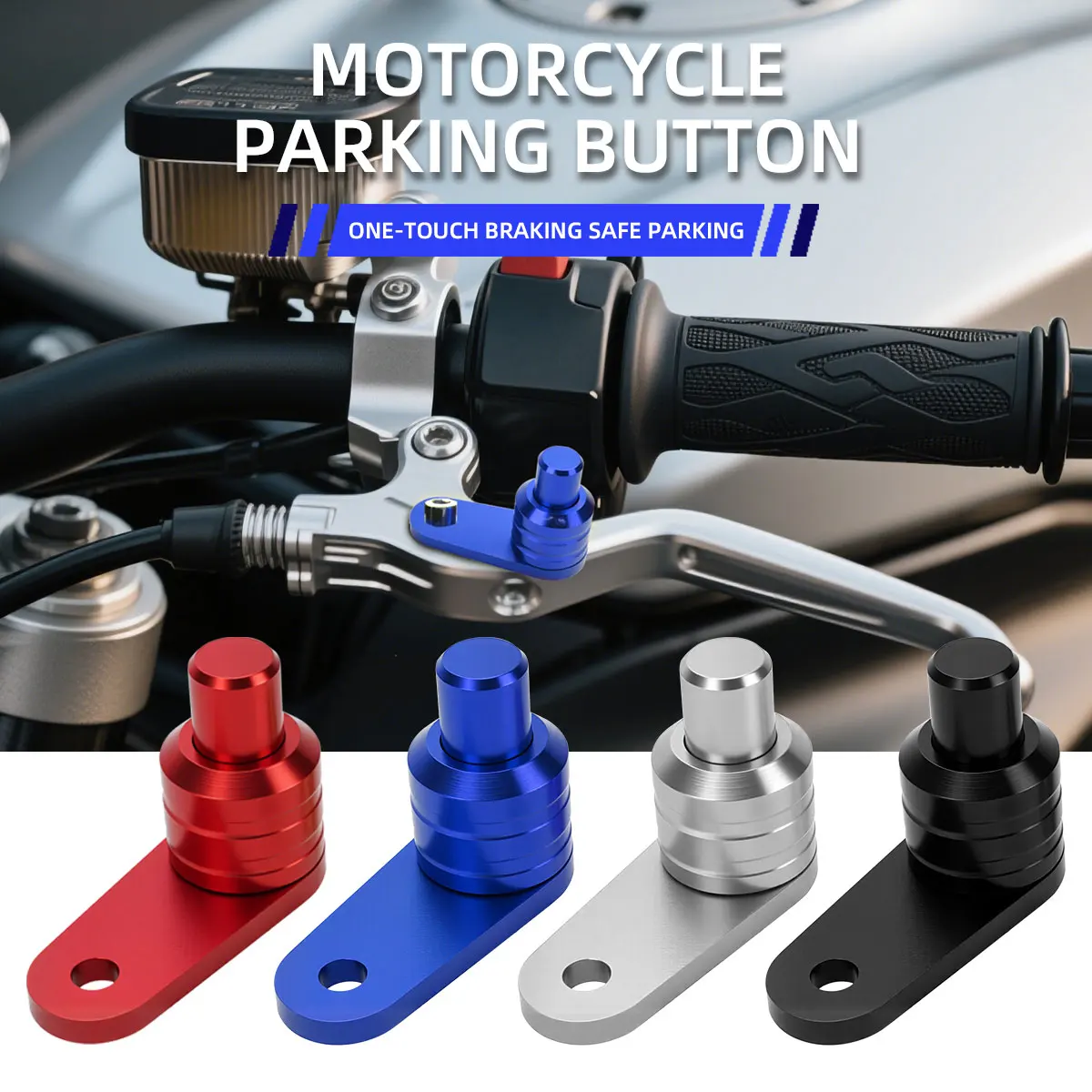 1x Motorcycle Brake Lever Lock Parking Brake Switch Control Lock Ramp Auxiliary Braking Accessory For Honda PCX150 PCX160