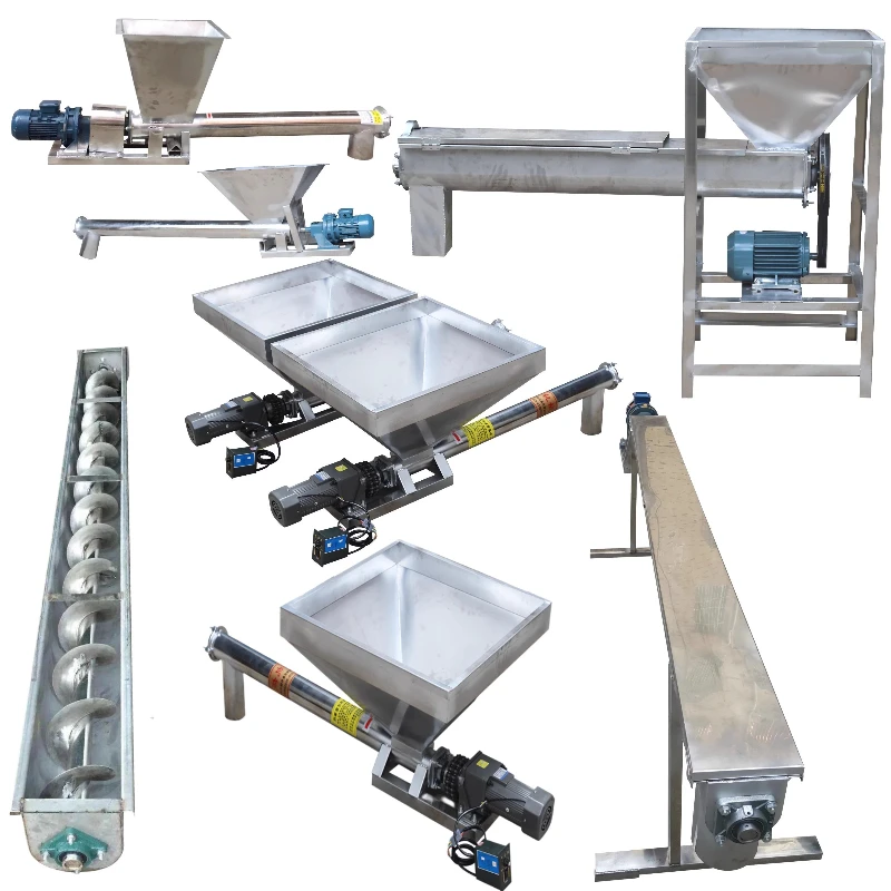 Stainless steel spiral feeder for uniform feeding, durable and corrosion-resistant