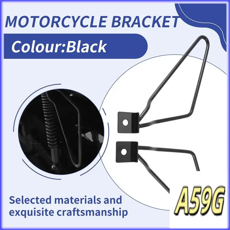 

G9-2Pcs Motorcycle Black Saddle Bag Support Rod Mounting Bracket For Sportster Xl 883 1200Travel Bag Bracket