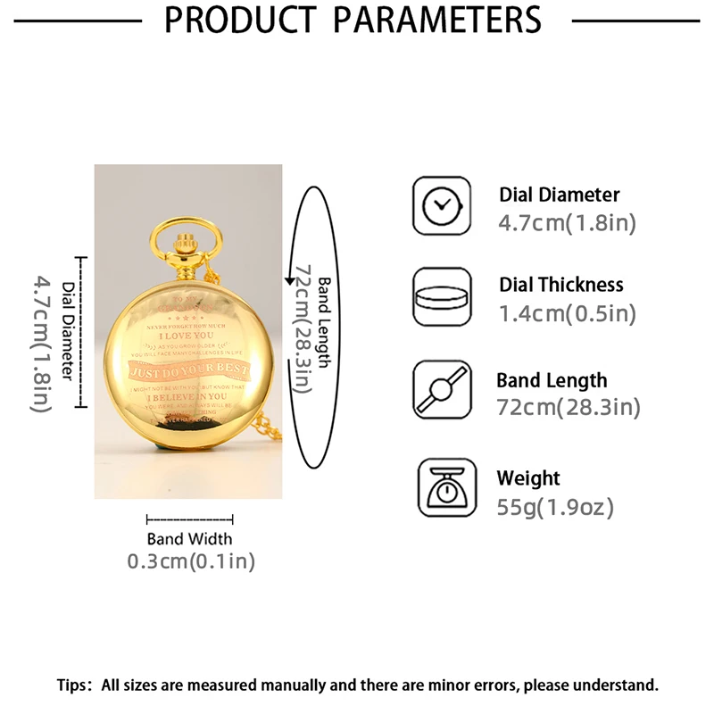 นาฬิกาควอตซ์ดีไซน์หรูหราพร้อมจี้ดีไซน์แบบพกพาสำหรับผู้ชายแฟชั่นเป็นของขวัญผู้ชายผู้หญิงดีที่สุด