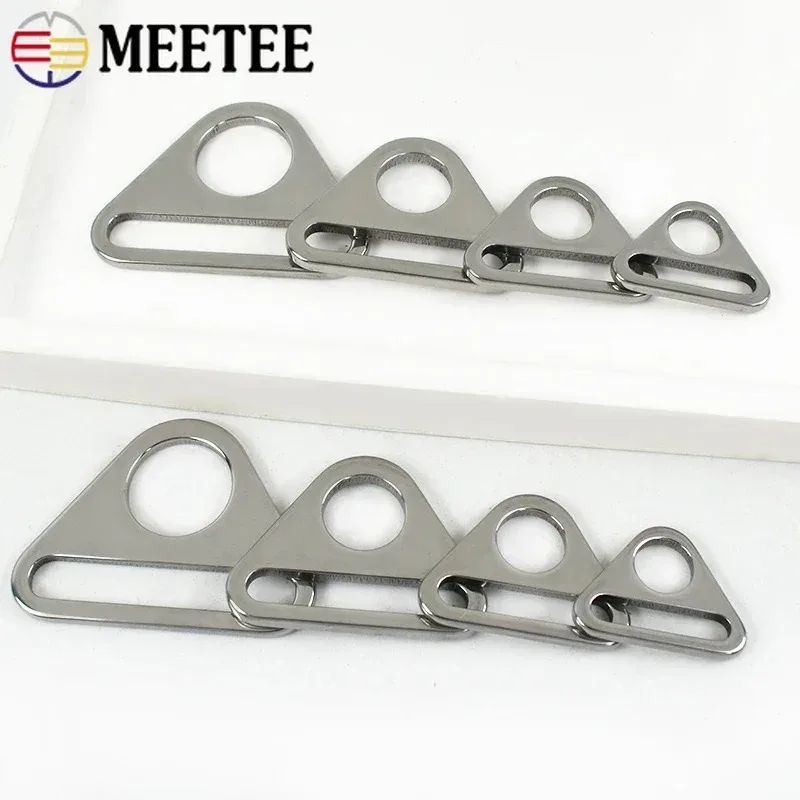 

5/10Pcs Meetee Stainless Steel Buckle 20-38mm Bag Connector Bra Bikini Anti-slip Clasp Belt Tent Adjuster Fastener Accessories