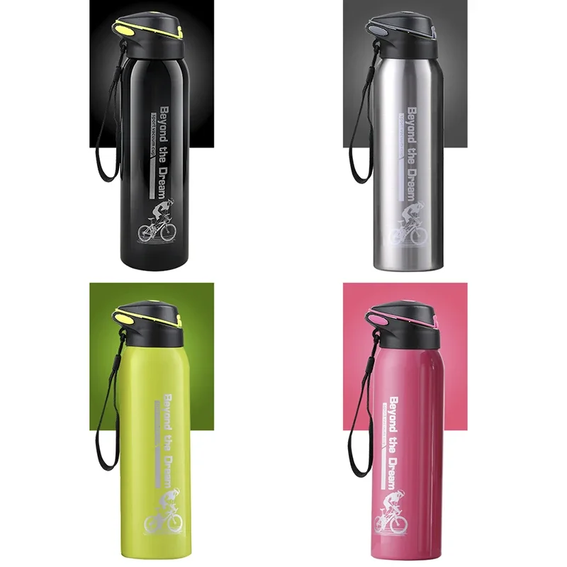 Mountain Bike Bicycle Water Bottle Kettle Cycling Thermos Warm Keeping Water Cup Sports Bottle 500ml Aluminum Alloy 0.5L