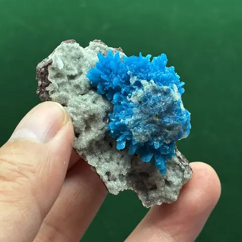 A1-4D 새로 100% 천연 Cavansite 12-40g 미네랄 스톤 및 크리스탈 교육 표본 마하라슈트라 인도의 Wagholi 광산