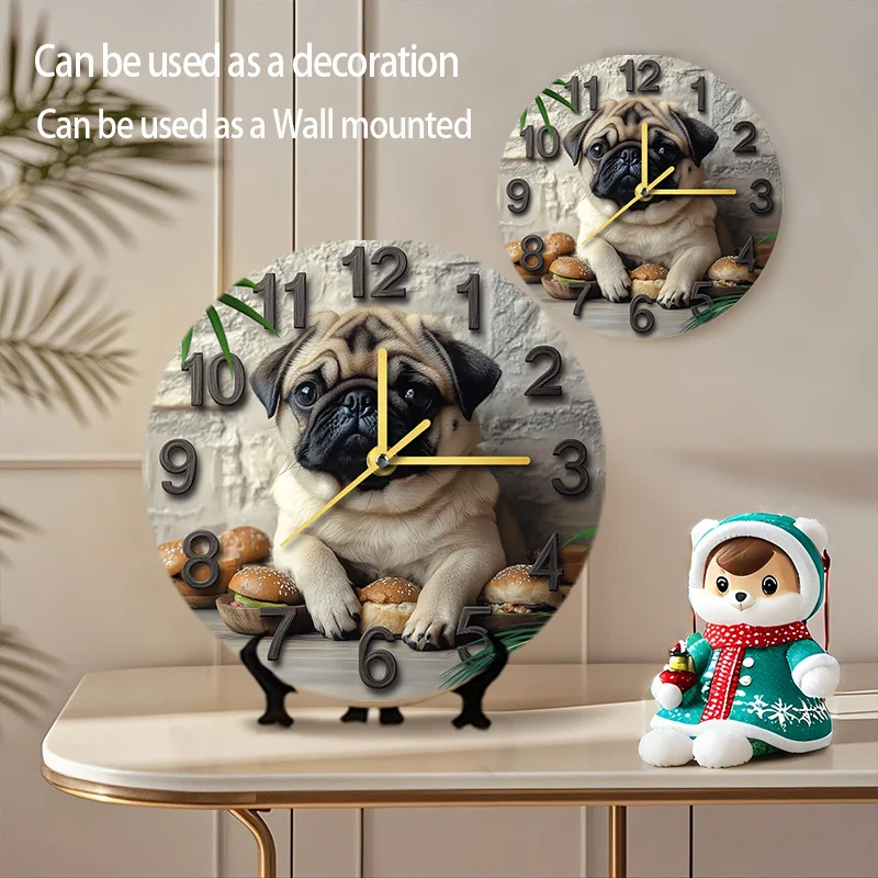 นาฬิกาแขวนอะลูมิเนียม HD - ของตกแต่งบ้านมีสไตล์สําหรับห้องนั่งเล่น ห้องนอน และห้องเด็ก - ของขวัญที่สมบูรณ์แบบสําหรับเด็ก