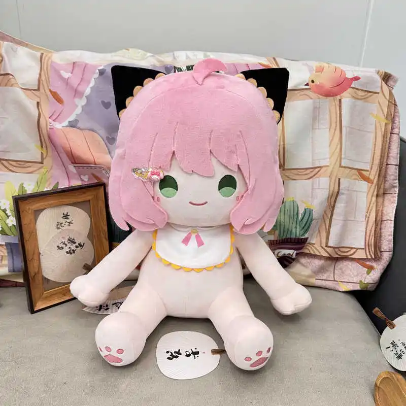 Anime Girl Anya Forger Attributes Plush Doll Body Cartoon Dress Up Cotton Stuffed Plushie Pillow 40cm Cosplay Toys Gift