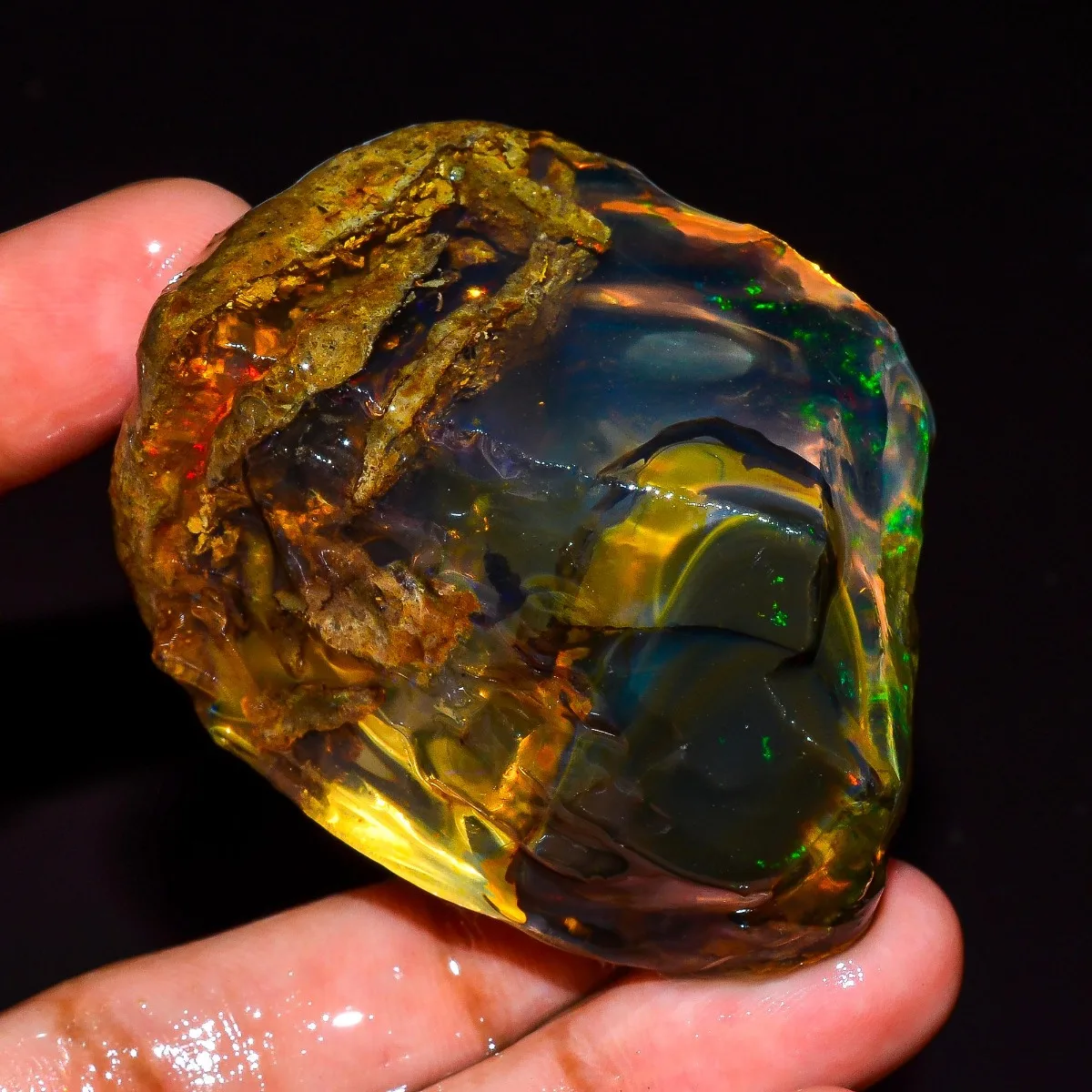 Ethiopian Welo Opal Rough Natural Fire Opal Crystal Stone Jewelry Making Mineral Specimen Randomly Selected One