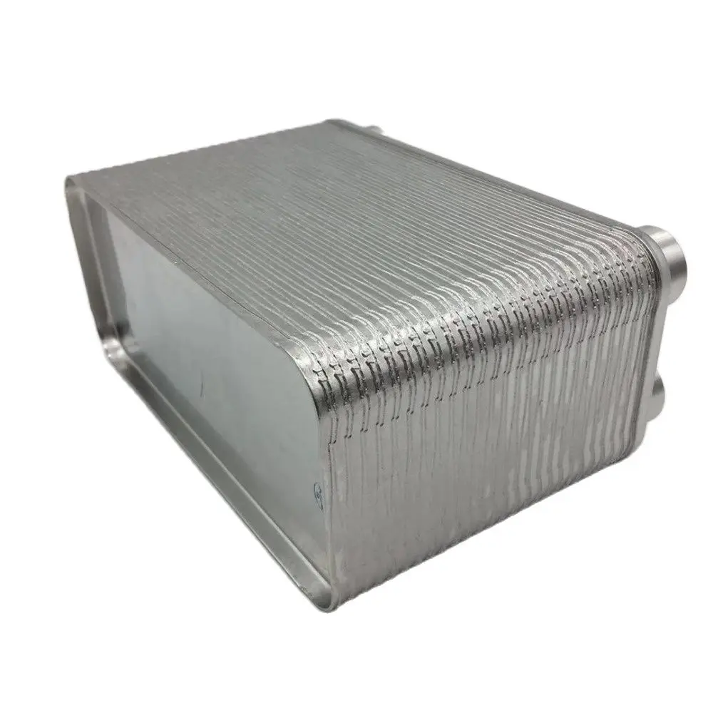 B4-012-50 engineered corrugated plate design provides very high heat transfer coefficients resulting in a smaller heat exchanger