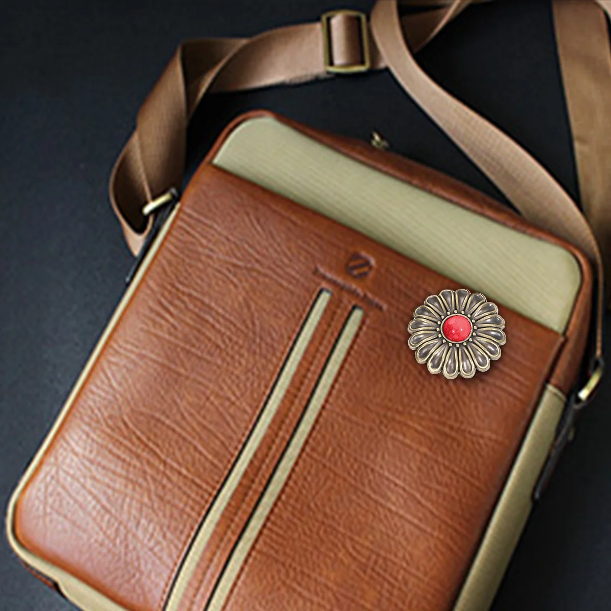 

3Pcs Snap Button Fastener DIY Purse Kit Chrysanthemum Alloy Durable Rust Resistant Snap Button Fasteners