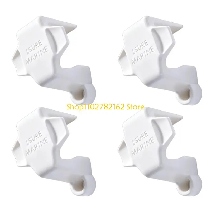547B Marine Boat Clamp for Square Mounting, Pontoon Bumper Clip Set of 4Pcs for Tie-Up Support and Docking Positioning