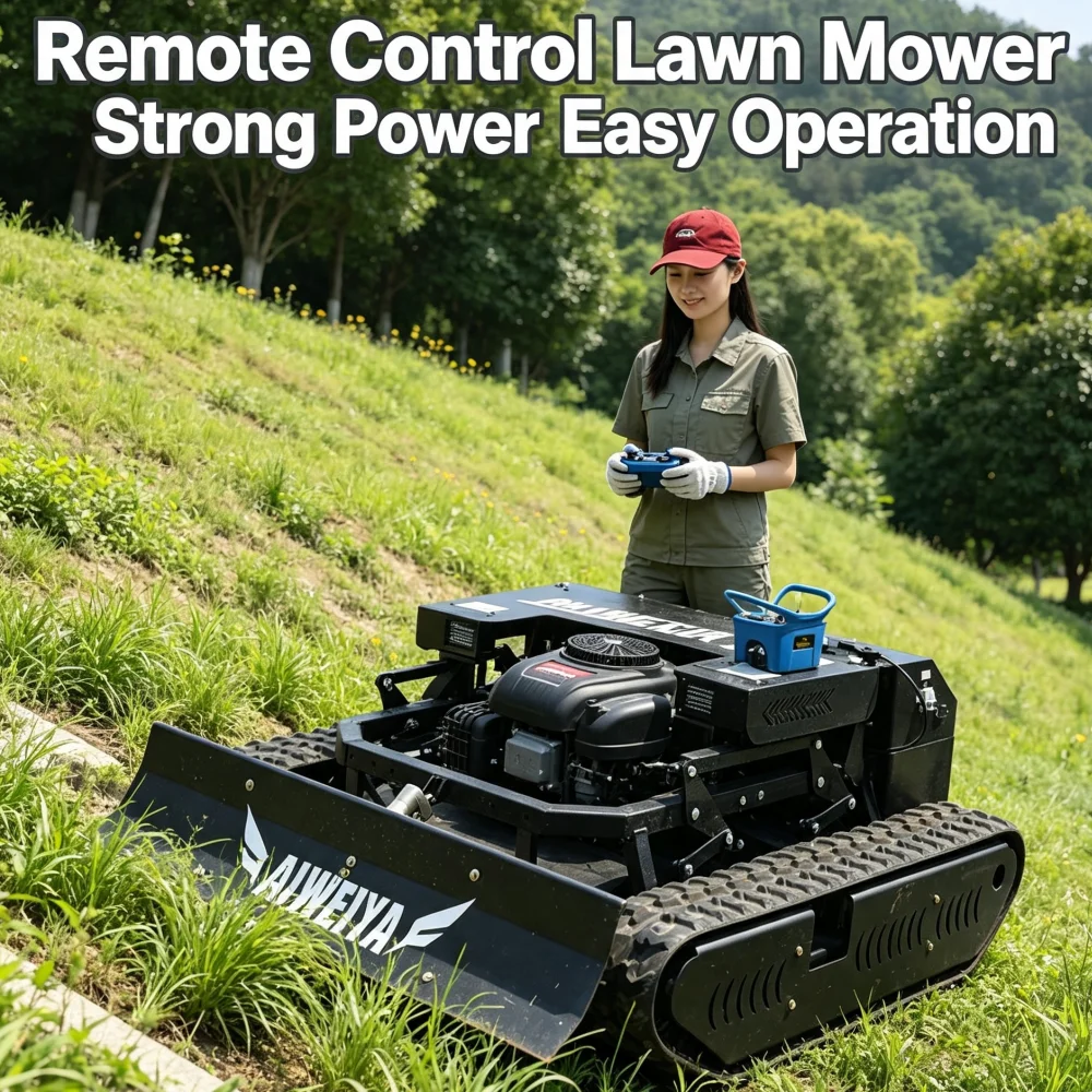 Customized Hot Sale Remote Control Lawn Mower High Efficiency Fast Delivery For Orchard Villa