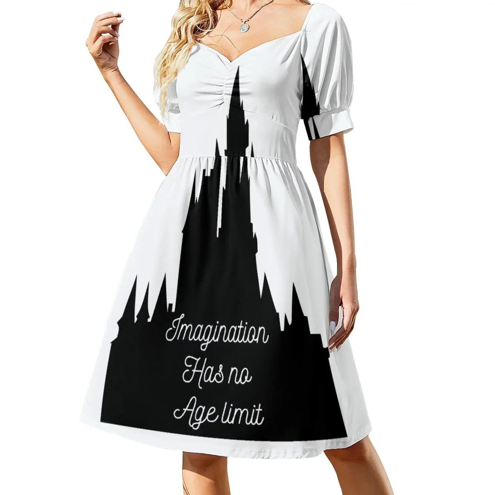 

Imagination has no age limit Short-Sleeved Dress dresses korean style Bride dresses elegant women's sets