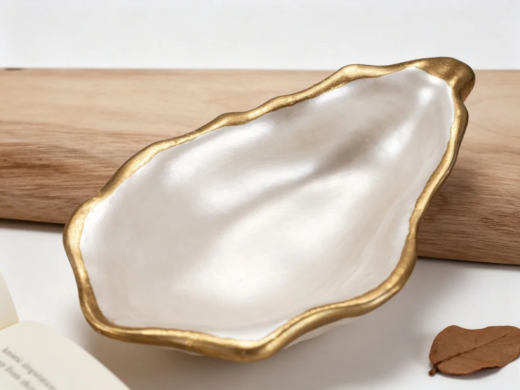 Oyster Candle Holder Silicone Mold Simulation Shell Jewelry Display Tray Concrete Plaster Resin Molds Home Decor Storage Tools