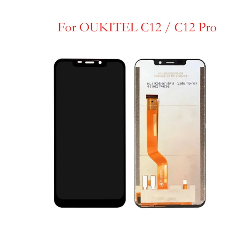 LCD Display Touch Screen Digitizer Assembly With Frame For OUKITEL C12 ...