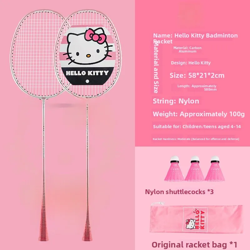 hellokit-pink-carbon-badminton-raet-set-ultra-light-durable-women's-sle-dual-raet-sports-fitn-fans-supplies