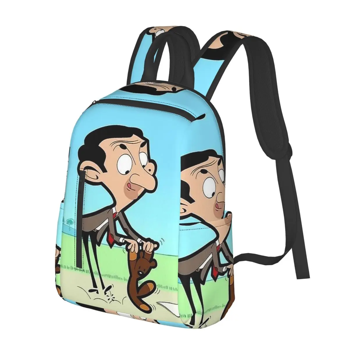 

Mr. Bean мультфильм студенческий рюкзак школьная сумка походный дорожный рюкзак для мужчин и женщин модная сумка для книг сумки на плечо