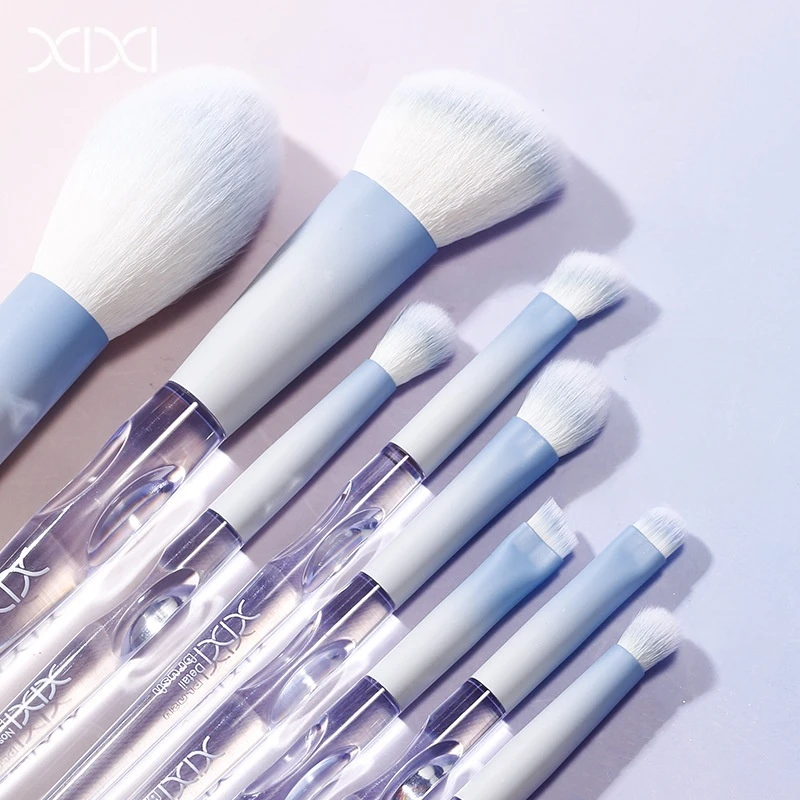 8-delige make-upborstelset Professioneel zacht synthetisch haar voor foundation blending oogschaduw contouren