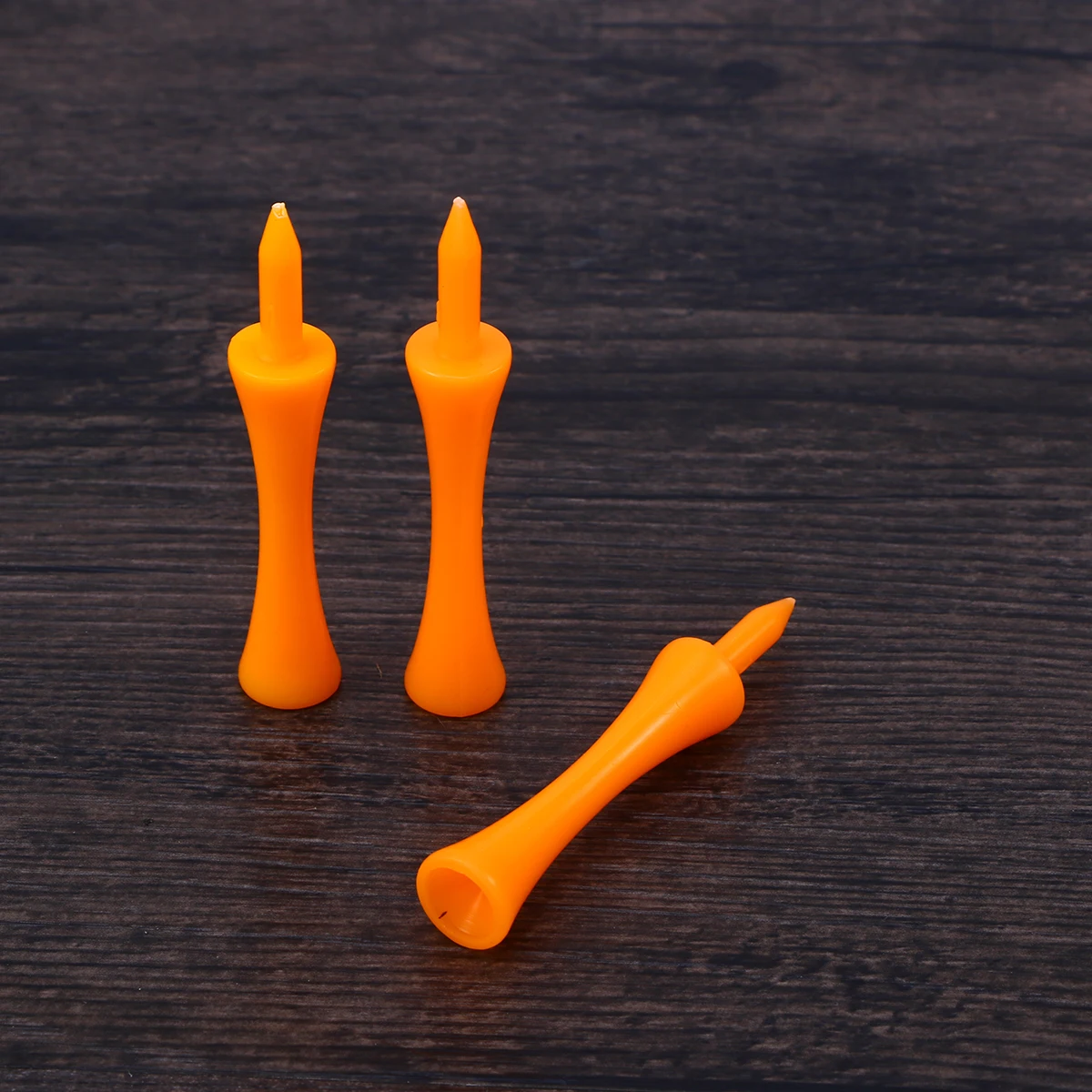 

50pcs 70Mm Tees Orange Plastic Golf Plastic Tee Ball Tees 50Mm Lightweight Durable Golf Accessories For Players