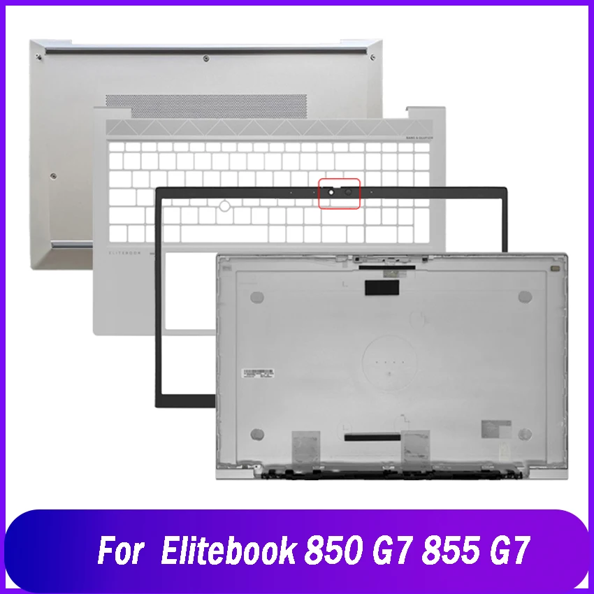 

Новая задняя крышка для ноутбука HP Elitebook 850 G7 855 G7, задняя верхняя крышка ЖК-дисплея, передняя панель, упор для рук, верхняя нижняя крышка шарнира корпуса, серебристая