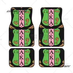 Alpha Kappa Alpha Sorority tappetini per Auto in gomma impermeabile 4 pezzi tappeti per pavimenti Auto tappeti tappetini antiscivolo per Auto tipo universale