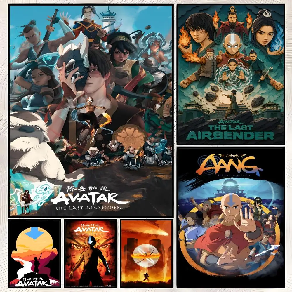 Avatar The Last Airbender Poster Self-Stick HD PP paper Wall Art Poster, Waterproof Decor for Bedroom, Living Room and Home
